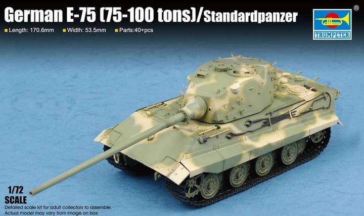 Produktbild Trumpeter German E-75(75-100 tons)/Standardpanzer
