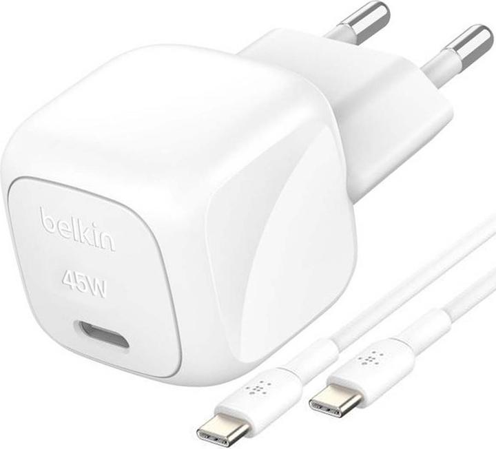 Actual product image Belkin BoostCharge 45 W USB-C with PD, incl. USB-C cable (45 W, 1 portion)