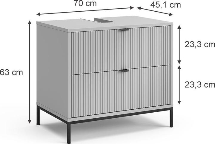Actual product image Vicco Eliza (70 x 45.10 x 63 cm)