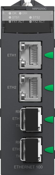 Image du produit Schneider Electric CONVERTISSEUR DE FIBRES MM/LC 2CH 100MB CC BMXNRP0200C
