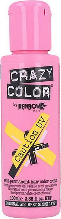 Crazy Color Semi-Permanent Hair Color Cream Caution UV 100ml (77)