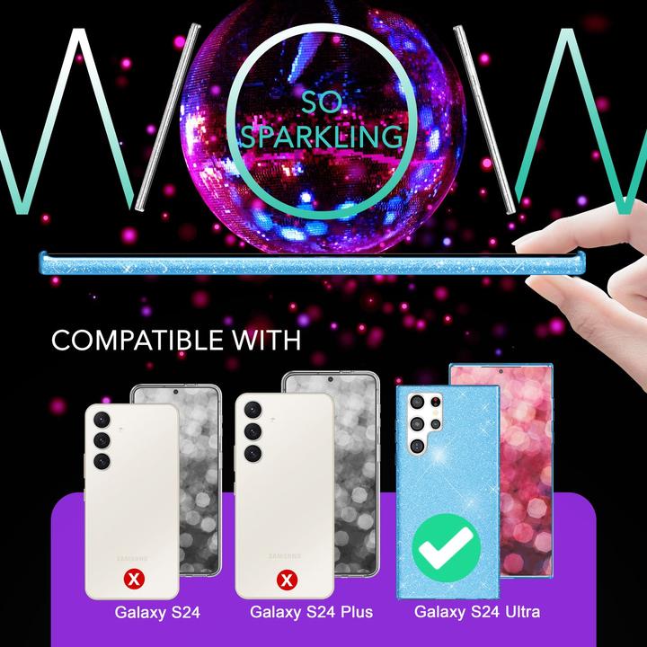 Image du produit Nalia Étui hybride pailleté (Samsung Galaxy S24 Ultra)