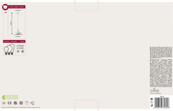 Actual product image Paulmann Juna (E27, 1800 lm)