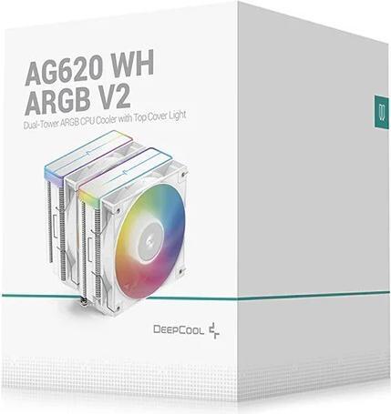 Actual product image Deepcool "K Cooler AG620 White ARGB V2" (161 mm)