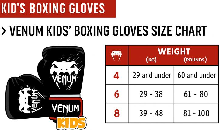 Produktbild Venum Challenger 2.0 Kids Boxing Gloves - Black/White (6 OZ, One Size)
