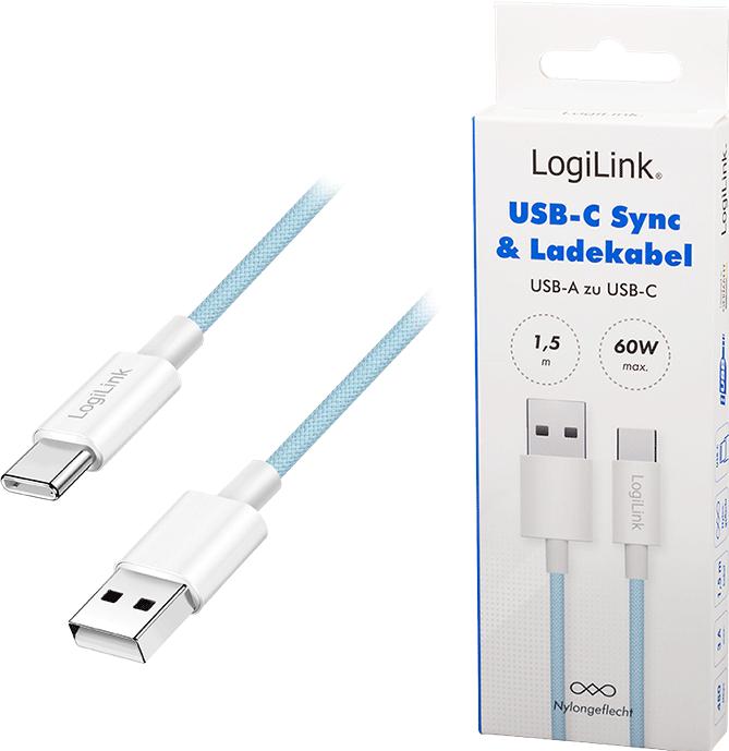 Actual product image LogiLink USB A – USB C (1.50 m, USB 2.0, 60 W)