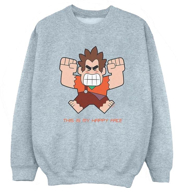Produktbild Disney Wreck It Ralph Happy Face Sweatshirt Mädchen (140, 146)