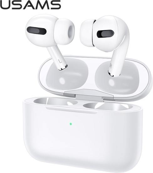 Actual product image Usams Słuchawki Bluetooth 5.0 TWS YS series bezprzewodowe biały/white BHUYS01 (ANC, 3 h, Wireless)