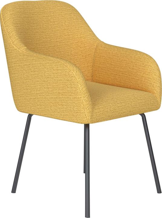 Zuiver Chair Otis Ochre 4 Metal Legs