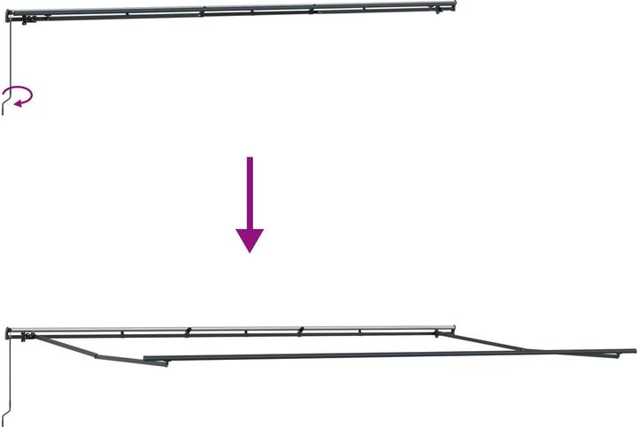 Actual product image vidaXL Einziehbare Markise (3 m)