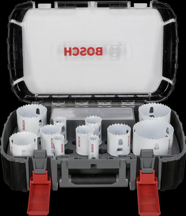 Immagine prodotto Bosch Professional Zubehör Set di seghe a tazza Universal Progressor legno + metallo (20 mm, 22 mm, 25 mm, 32 mm, 35 mm, 40 mm, 44 mm, 76 mm, 60 mm, 51 mm, 64 mm)
