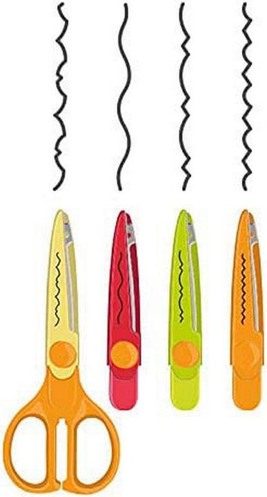 Actual product image Children's scissors with interchangeable tips ZIG-ZAG (16 cm)