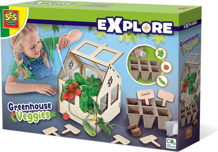 Ses Gewächshaus mit Gemüse