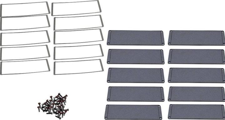 Hammond End plate Aluminium Black L x W H 6 194 72 mm 10 pcs.