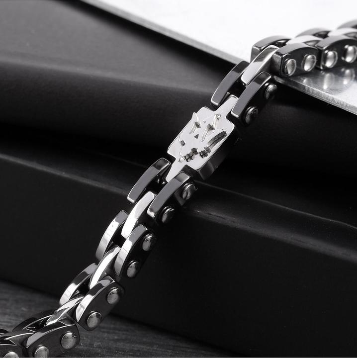 Produktbild Maserati Ceramic Armband (22 cm, Edelstahl, Keramik)