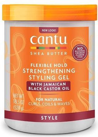 Cantu Strengthening Styling Gel with Jamaican Black Castor Oil 524g (Hair gel, 524 ml)