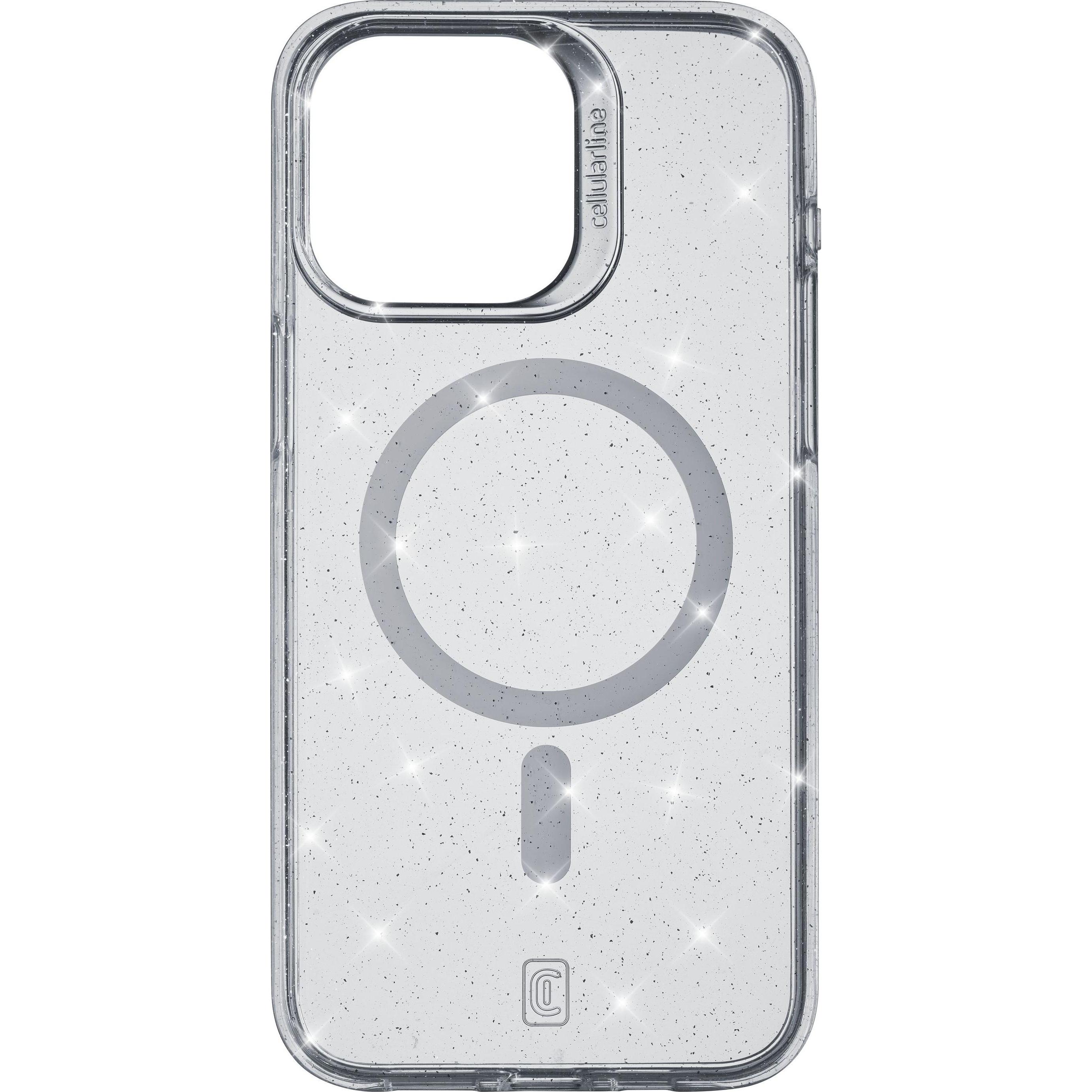 Cellularline Sparkle Mag (Apple iPhone 15 Pro), Smartphone Hülle, Transparent