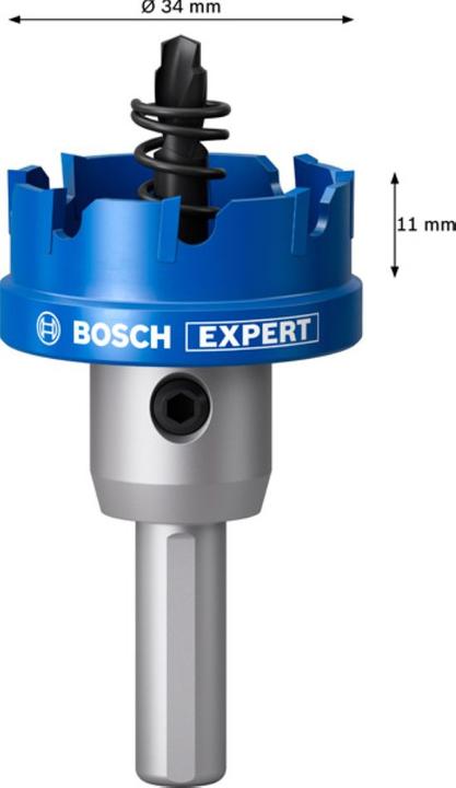 Actual product image Bosch Professional Zubehör Bosch Blau Zubehör 2608901417 EXPERT Blechlochsäge 34 mm (34 millimetres)