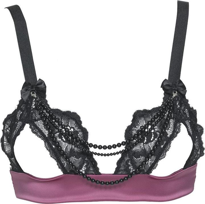Image du produit Les Jupons de Tess Swarovski pearls open bra (M)