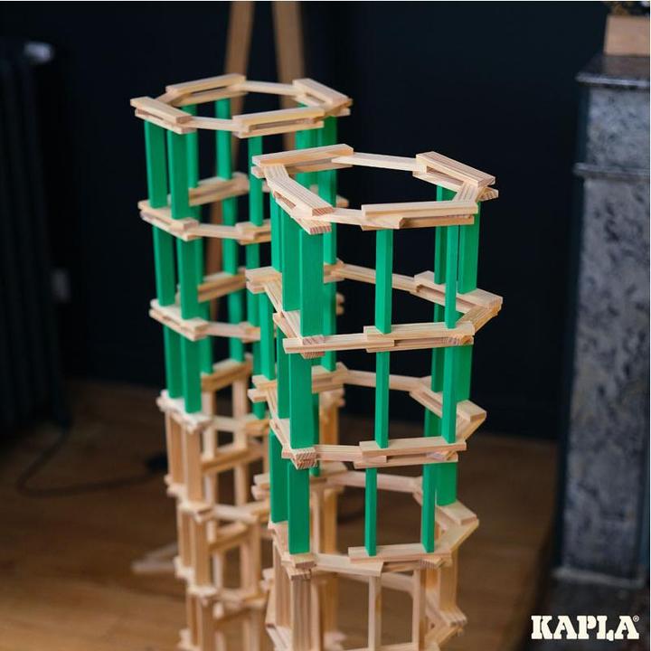 Actual product image Kapla - 40 SQUARES - Colored planks light green