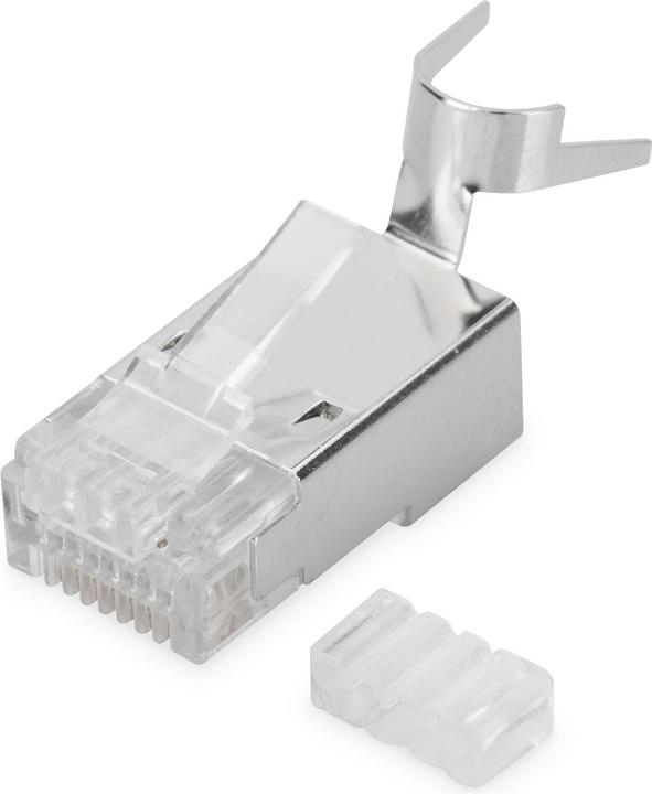 Produktbild Digitus ASSMANN CAT 6A Modularstecker 8P8C geschirmt fur Massivleiter AWG 22 - 23 Leiter Lieferung inkl.... (Netzwerkkabel Stecker)