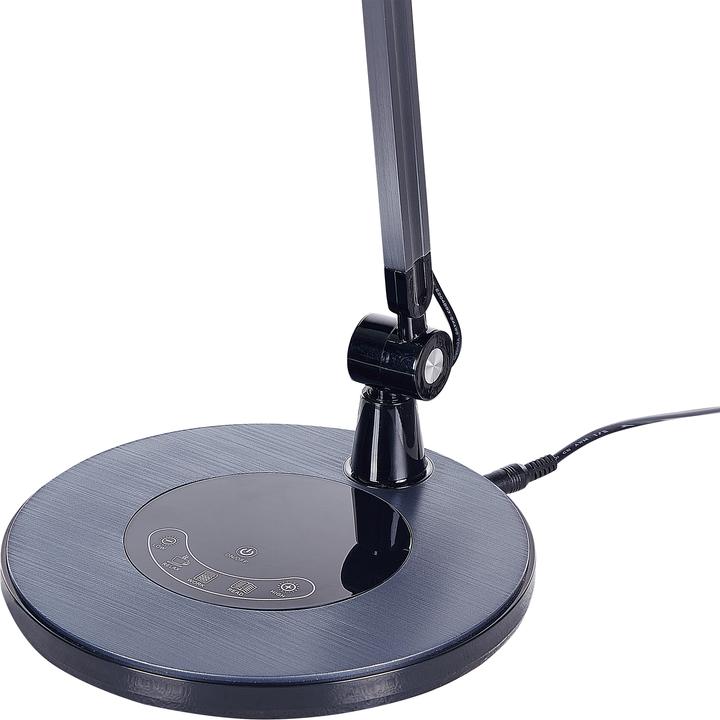 Produktbild Beliani Schreibtischlampe LED Metall schwarz 80 cm verstellbar GRUS (910 lm)