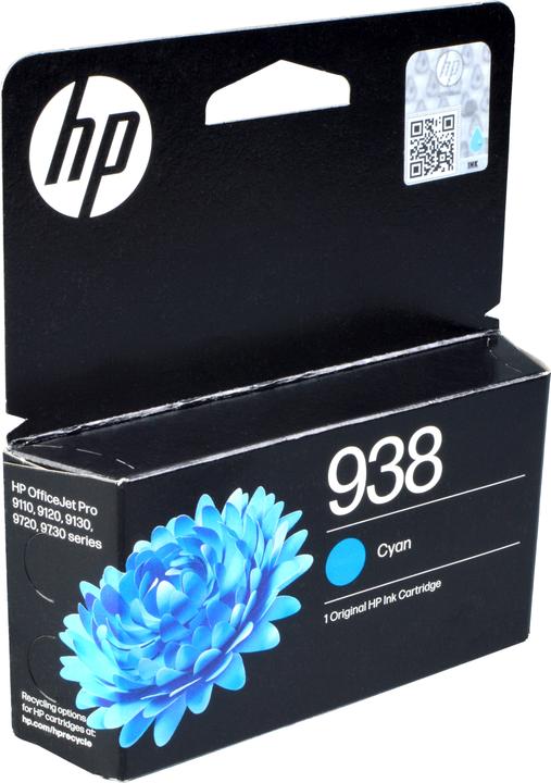 Immagine prodotto HP Cartuccia di inchiostro ciano originale 938, 800 pagine, 1 pz (C)