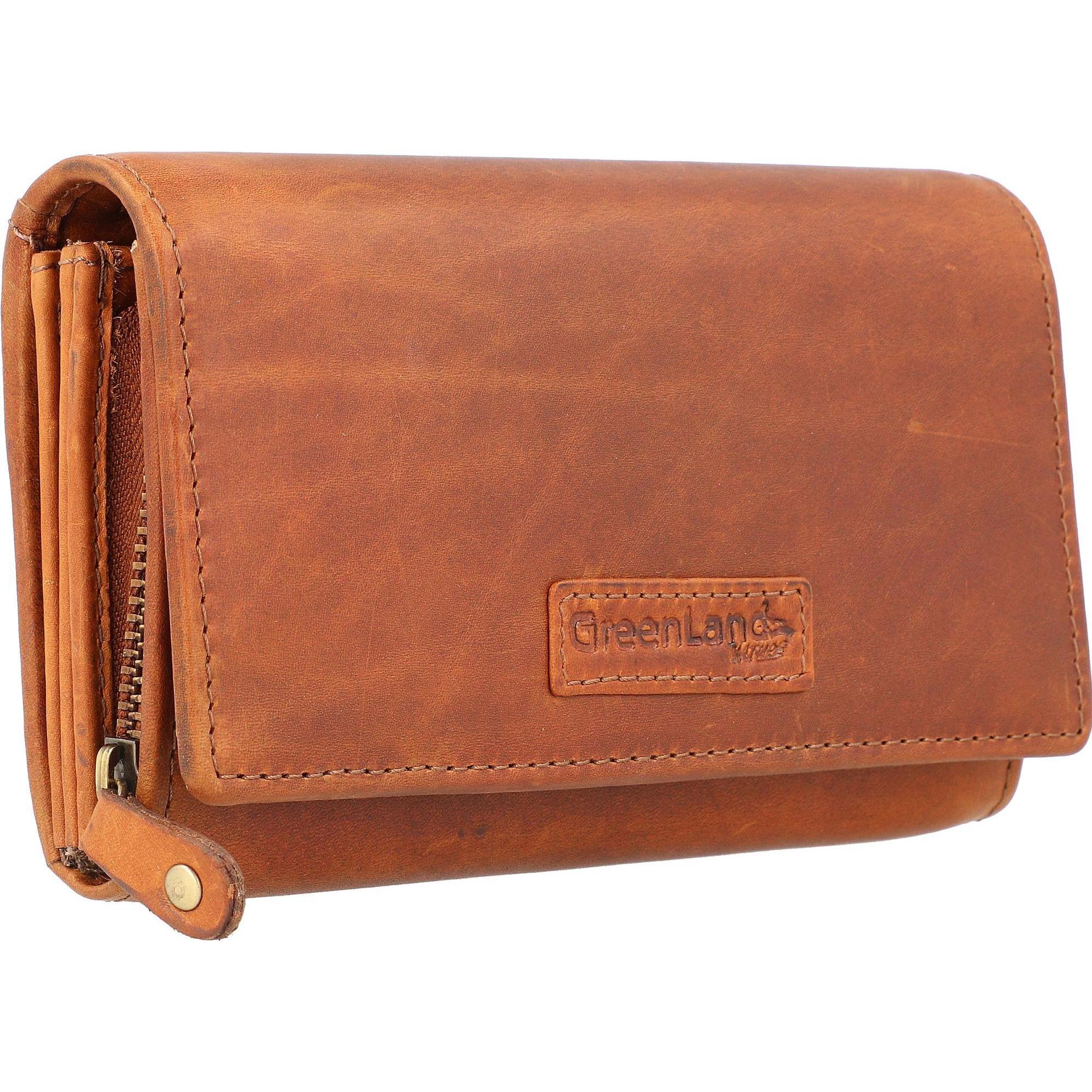 Thumbnail - Greenland Nature, Herren, Portemonnaie, Soft & Safe Geldbörse Leder 16 cm RFID, Braun