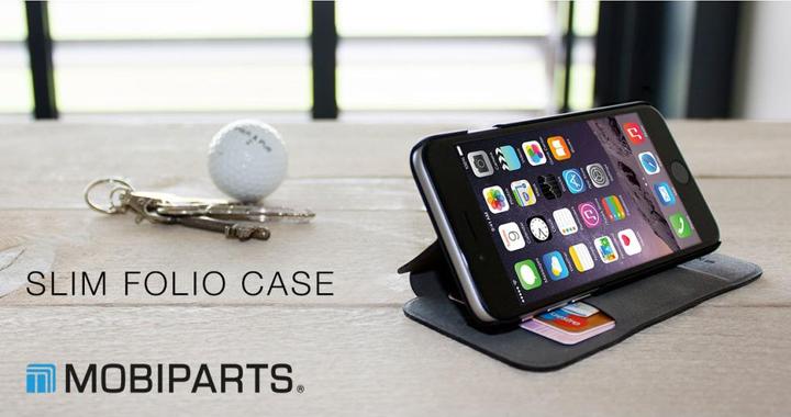 Actual product image Mobiparts Slim Folio Case Samsung Galaxy S5 Mini Black (Samsung Galaxy S5 Mini)