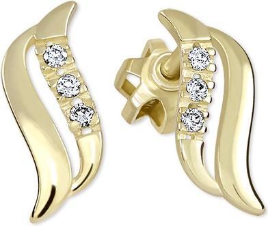 Produktbild Brilio Tender yellow gold earrings with crystals 239 001 00519