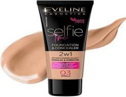Actual product image Eveline Selfie Time Foundation & Concealer Covering, Moisturising Foundation and Concealer (03 Vanilla)