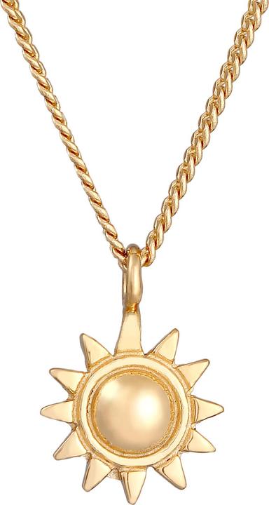 Produktbild Elli Halskette Sonne Strahlend 925 Silber vergoldet (925 Sterling Silber, 42 cm)