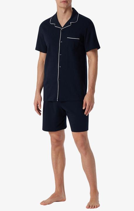 Produktbild Schiesser Pyjama "Fine Interlock" marine (XL)