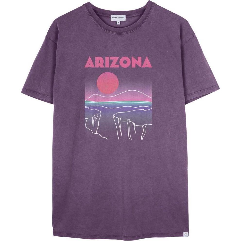 French Disorder, Damen, Shirt, t-shirt damen mika washed arizona, Violett, (L)