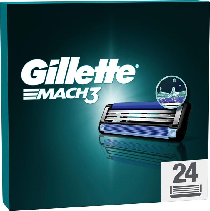 Produktbild Gillette Mach3 Systemklingen 24er - Online Versandvariante Rasierklingen (24 x)