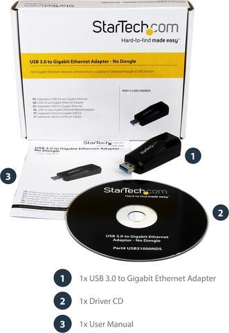 Image du produit StarTech USB 3.0 Gigabit Network Adapter (USB, RJ45 (1x))