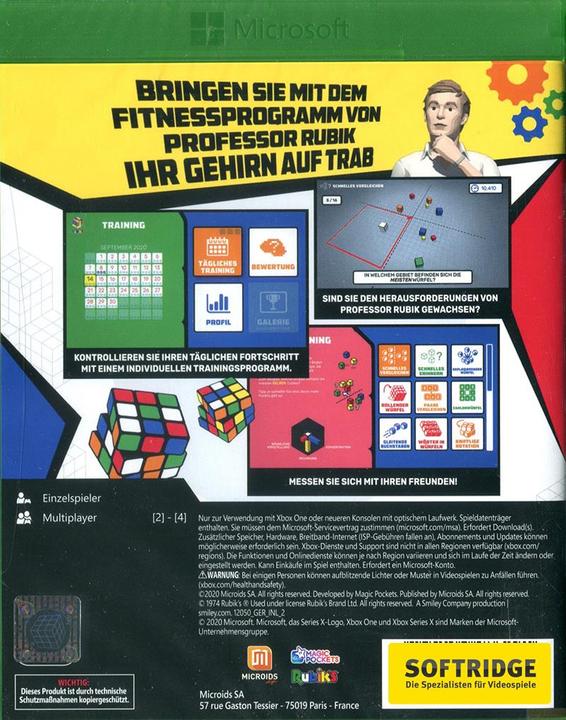 Produktbild Microids Professor Rubiks Gehirntrainer (Xbox One X, Xbox Series X, Multilingual)