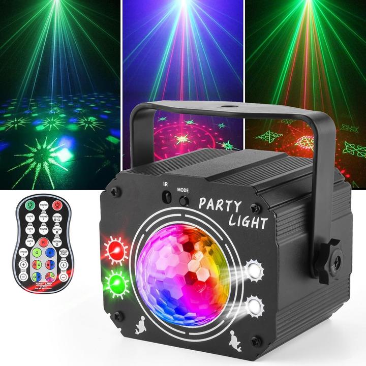 Nigecue 3 in 1 Musikgesteuertes Partylicht R11 mit Fernbedienung (LED)