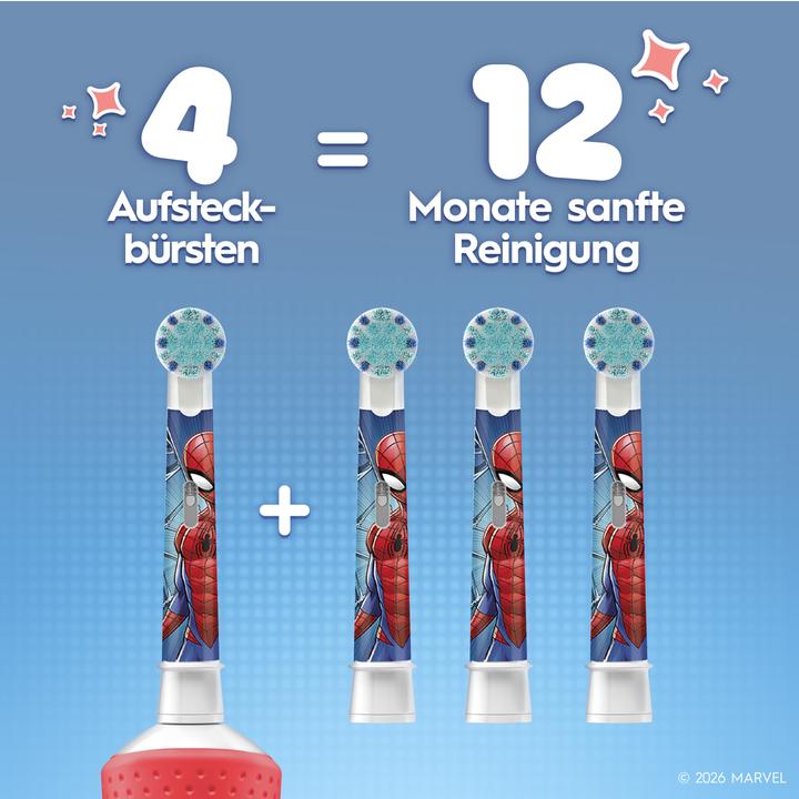 Immagine prodotto Oral-B Aufsteckbürsten Kids Spiderman 10er FFU Aufsteckbürsten (10x)
