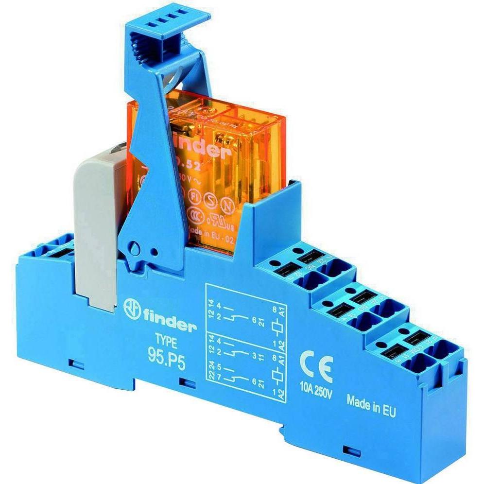 Finder 48.P6.7.012.0050 Relaisbaustein Nennspannung: 12 V/DC Schaltstrom (max.):, Relais