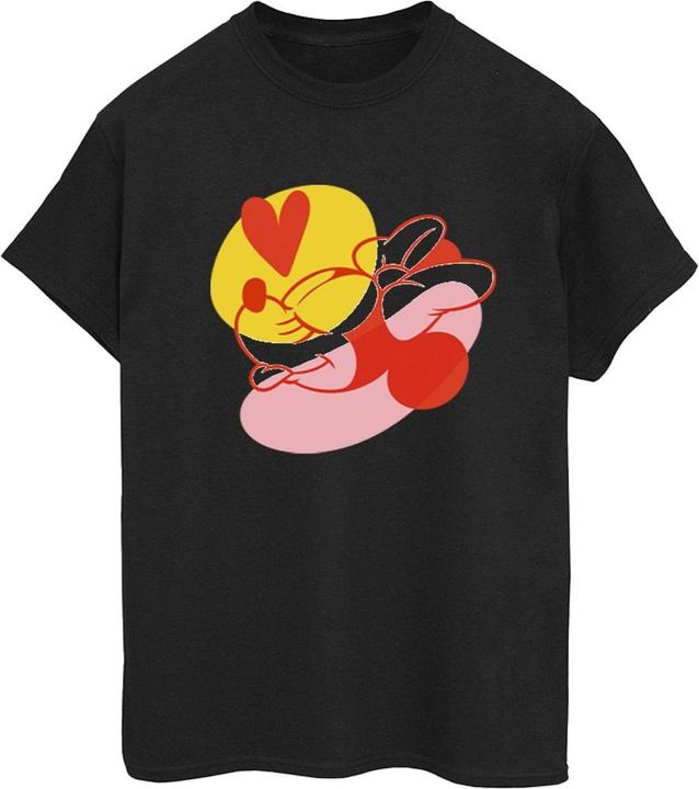 Actual product image Disney Womens/Ladies Minnie Mouse Tongue Heart Cotton Boyfriend T-Shirt (XXL)