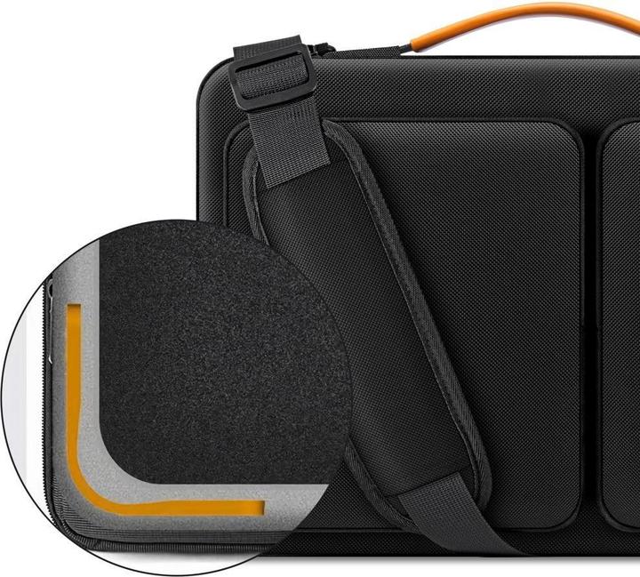 Actual product image Tech-Protect Defender Tasche für 15-16 Laptops, Schwarz und Orange (16")