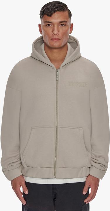 Actual product image Dropsize Heavy Oversize HD Print Zip Hoodie - 124663 (L)