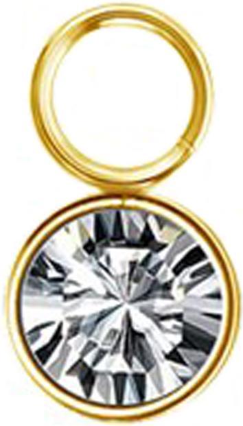 Immagine prodotto Star Piercing Ciondolo in argento placcato oro e cristallo (senza ottone)