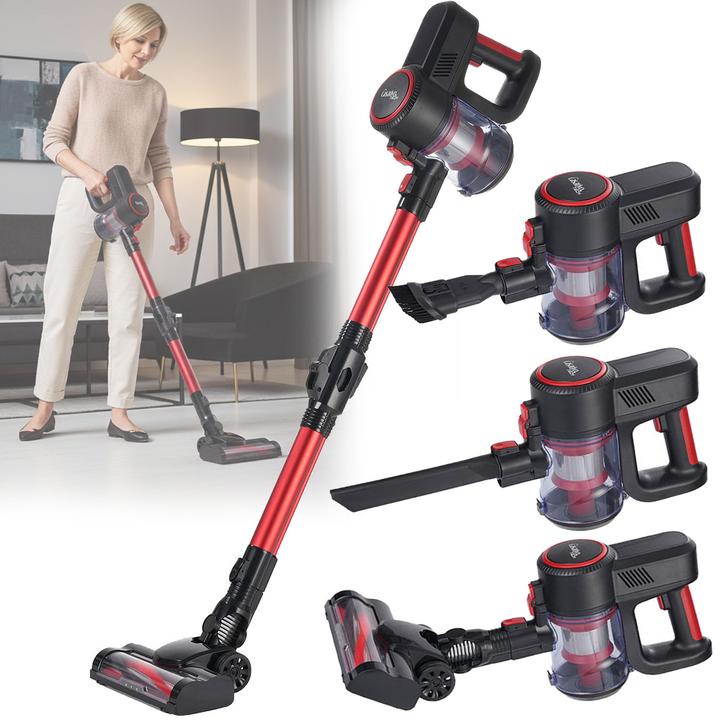 Actual product image Casativo 2in1-Akku-Zyklon-Staubsauger mit elektrischer Bodenbürste, 18 kPa, beutellos, 2 Modi