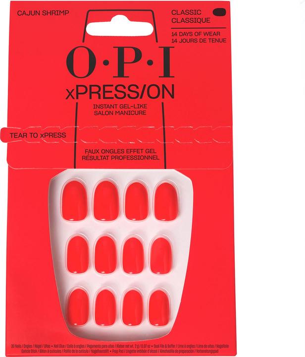 Actual product image OPI Xpress/On Nail Art (Artificial nails, Red)