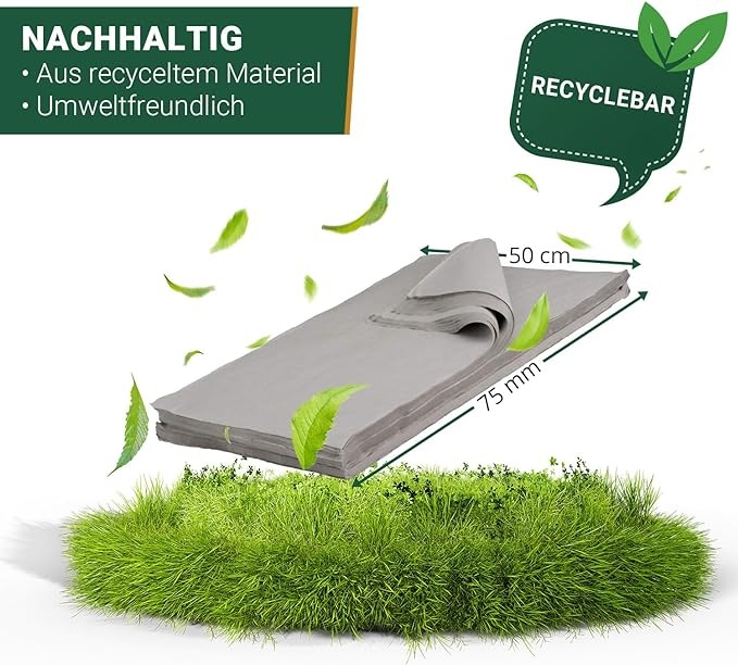 Produktbild BB 5 kg ca. 375 Blatt Packseide Seidenpapier 50 x 75 cm (Industriequalität, 35 g/m² ) nachhaltig aus (375 Stück)