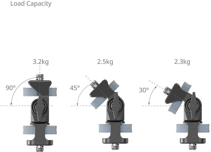 Image du produit SmallRig 4886 Support de moniteur réglable en inclinaison et en pivotement avec 20 vis 1/4