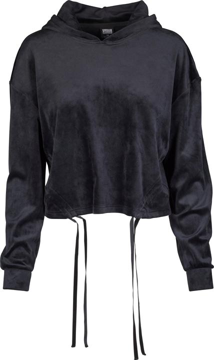 Produktbild Urban Classics Ladies Short Velvet Gathered Hoody (S)