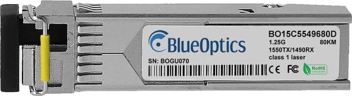 Produktbild BlueOptics Allied Telesis SFP-BXD-80KM-AT kompatibler SFP BO15C5549680D